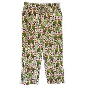 Printfresh Organic Cotton Bagheera Parrot Pajama Pants Cropped Size Medium